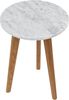 'White Stone' S, Beistelltisch, weiß/natur Bild 4