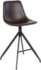 Barhocker >Monaco< (2er-Set) in Braun, Glattlederoptik - 46x84x47cm (BxHxT) Bild 3
