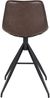 Barhocker >Monaco< (2er-Set) in Braun, Glattlederoptik - 46x84x47cm (BxHxT) Bild 5