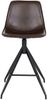 Barhocker >Monaco< (2er-Set) in Braun, Glattlederoptik - 46x84x47cm (BxHxT) Bild 4