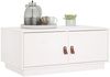 vidaXL Couchtisch Weiß 80x50x35 cm Massivholz Kiefer 818251 Bild 4