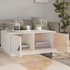 vidaXL Couchtisch Weiß 80x50x35 cm Massivholz Kiefer 818251 Bild 3