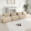 Modulares Ecksofa 75cm×388cm×103cm in Beige aus Cordstoff – rahmenlos, ohne Montage, 3 Pakete Bild 3