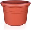 BigDean 6X Blumentopf Ø 25 cm Farbe Terrakotta Kunststoff Pflanztopf Containertopf Übertopf Pflanzkübel rund 25 x 18 cm Bild 4