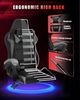 BIGZZIA Gaming-Stuhl mit LED - Gaming Chair Gamer Stühle RGB Licht, Beleuchtung Computerstuhl Höhenverstellbar Ergonomisch Bürostuhl Bild 2