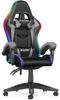 BIGZZIA Gaming-Stuhl mit LED - Gaming Chair Gamer Stühle RGB Licht, Beleuchtung Computerstuhl Höhenverstellbar Ergonomisch Bürostuhl Bild 4