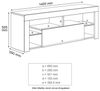 SONNI TV-Schrank Lowboard TV Schrank Weiß mit RGB-Lichteinblendung Bild 3