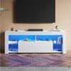 SONNI TV-Schrank Lowboard TV Schrank Weiß mit RGB-Lichteinblendung Bild 4