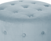 Beliani 'TAMPA' Pouf, Samtstoff Grau, 55 x 55 x 30 cm Bild 5