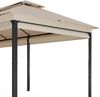 Blumfeldt Grandezza Cortina Pavillon 3x6 m – Stahlrahmen, Aufrollbare Seitenteile, Wetterfestes Dach, UV30+ Schutz, Gartenpavillon Beige Bild 5