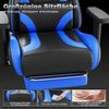 HOMALL Gaming-Stuhl Verstellbare Armlehnen,Kopfstütze,Lendenkissen,Fußstütze,Gaming Stuhl (Verstellbare Armlehnen, großzügig dimensioniertes Sitzkissen, ergonomisch geformte, bequeme Rückenlehne), Ergonomischer Bürostuhl,Kopfstütze und Lendenstütze Bild 3