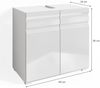 Vicco 'Freddy' Waschbeckenunterschrank, Spanplatte, 60 x 56 x 34 cm, Weiß Hochglanz Bild 3
