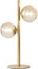 ECO-LIGHT LED-Nachttischlampe, dimmbar, Messing / Rauchglas, G9 Bild 2