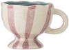 Bloomingville Becher Bloomingville Tasse Willa Rosa Weiß Streifen mit Henkel Bild 4