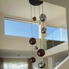 s.luce Orb XL Galerieleuchte 8-flammig mit Modular Baldachin Schwarz, Rauch Bild 4