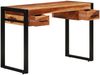 Schreibtisch mit 2 Schubladen, Massivholz, 110 x 50 x 77 cm Bild 3