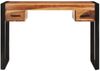 Schreibtisch mit 2 Schubladen, Massivholz, 110 x 50 x 77 cm Bild 2