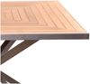 Designer Essgruppe Tisch Andalo + 4 Stühle Lavarone Teakholz Edelstahl - Tischplatte: 100x100 cm Bild 2