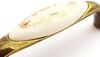 SO-TECH® Möbelgriff Porzellangriff VENUS Messing Antik / Cremefarbig BA 96 mm, Griff Schrankgriff Schubladengriff - incl. Schrauben Bild 2