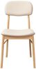 vidaXL Esszimmerstühle mit Kissen 2 Stk. Natur Massivholz Gummibaum 4102525 Bild 5