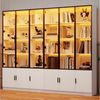 REDOM Vitrine Aufbewahrungsschrank 240 x 200 x 32 cm mit 12 Türen, Weiß (Packung, 2-St, Stauraum mit integrierter Kippsicherung) Schlanke 200cm Vitrine, Elegante Präsentation für Sammlerstücke Bild 3