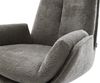 Drehstuhl Clea-Flex Bouclé Soft Schlamm Fußkreuz Weiß 360° drehbar Wippfunktion Bild 4