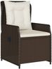 vidaXL Gartensessel 2 Stk. Verstellbar Braun Poly Rattan 368653 Bild 4