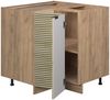 Eckunterschrank Fame-Line Eiche Paneel 80.5 cm , AP Marmor Vicco Bild 2