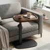 VASAGLE Sofatisch höhenverstellbar, C-Form Beistelltisch, Couchtisch für Wohnzimmer, 30 x 40 x 69 cm, walnussfarben-schwarz Bild 2