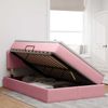 vidaXL Bett mit Stauraum und LED mit Matratze Rosa 120 x 200 cm Samt 3371330 Bild 4