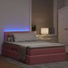 vidaXL Bett mit Stauraum und LED mit Matratze Rosa 120 x 200 cm Samt 3371330 Bild 5
