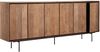 Sideboard Metropole aus recyceltem Teakholz, massiv, natürliches Design, 220 cm, Metallgestell Bild 2