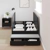 vidaXL Aufbewahrungsbettgestell Schwarz Eichen-Optik 75 cm 3335678 Bild 4