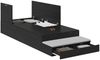 vidaXL Aufbewahrungsbettgestell Schwarz Eichen-Optik 75 cm 3335678 Bild 3