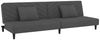 vidaXL Schlafsofa 2-Sitzer mit 2 Kissen Dunkelgrau Samt 375911 Bild 2