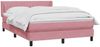 vidaXL Boxspringbett mit Matratze Rosa 140x220 cm Samt 3318326 Bild 4