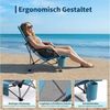 GarveeMore Campingstuhl 4er Set,Strandstuhl,Klappstuhl,hoher Rückenlehne&niedrigen Stuhlbeinen (4 St), Campingstuhl mit Tragetasche & Getränkehalter für Reisen,Konzert,Rasen Bild 4