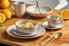 van Well Untertasse Malmö Kaffee-Untertasse 14,5 cm, 6 Stück, (6 St), Teller Set, Steingut, spülmaschinen-/mikrowellengeeignet Bild 3