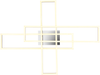 DAKARI Deckenleuchte, 230V, 4230lm, 3000K, inkl. LED 40W, 1flg. Alu chrom Bild 4