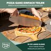 Pizzaschneider, Wiegemesser mit Holzgriff, Pizzamesser Bild 3