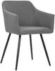 vidaXL Esszimmerstühle 2 Stk. Hellgrau Stoff [323093] Bild 2