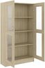 vidaXL Vitrinenschrank Sonoma-Eiche 82,5x30,5x150 cm Holzwerkstoff 802762 Bild 4