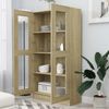 vidaXL Vitrinenschrank Sonoma-Eiche 82,5x30,5x150 cm Holzwerkstoff 802762 Bild 3
