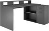 Schreibtisch 'Gamer' in anthrazit matt,160 - 200x92 cm Bild 4