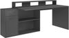 Schreibtisch 'Gamer' in anthrazit matt,160 - 200x92 cm Bild 5