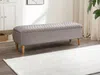 Vente-unique - DANIELE Sitzbank SamtStoff Beige - B 40 cm x H 44,5 cm x L 130 cm Bild 1
