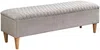 Vente-unique - DANIELE Sitzbank SamtStoff Beige - B 40 cm x H 44,5 cm x L 130 cm Bild 2