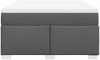 vidaXL Boxspringbett mit Matratze Dunkelgrau 140x190 cm Stoff 3285131 Bild 4