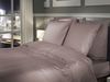HnL Mako Satin Bettwäsche Punto Uni Rose 155x220 cm + 80x80 cm Bild 2