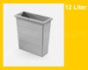 Hailo Einbaumülleimer Hailo Inneneimer 1102449 mit Deckel 12 L 320x156x295 mm 2 Henkel Bild 3